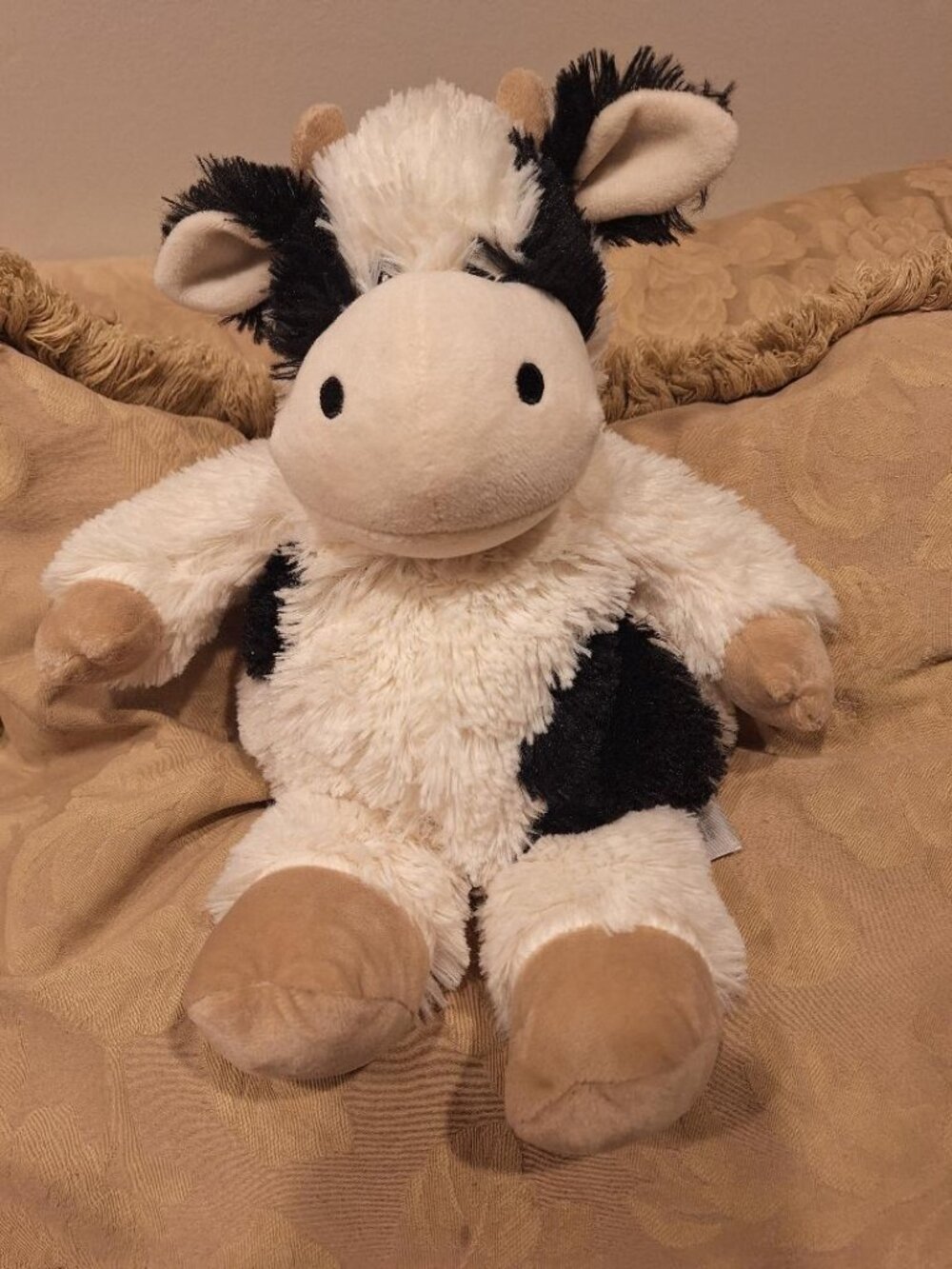 Black and White Cow Warmies Microwavable Weighted Plush Stuffed Animal - EUC